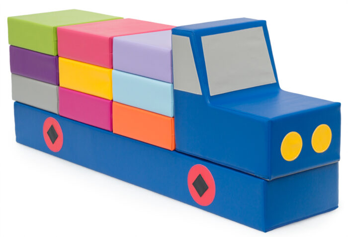 poufs pour crèches sur camion en mousse