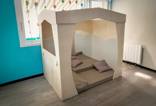 cabane sensorielle inspiration Snoezelen