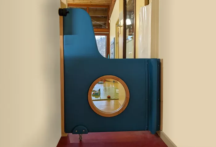 Portillon bois garni avec oculus rené HENRY
