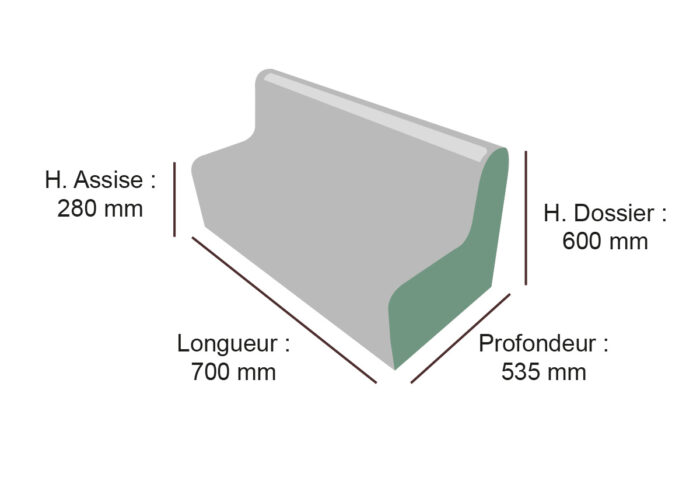 banquette mousse rené HENRY