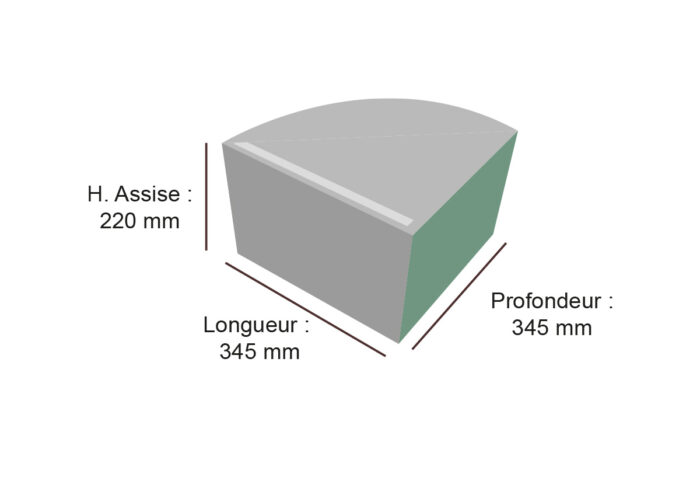 pour d'angle en mousse rené HENRY