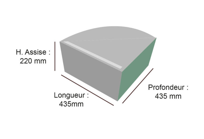 pour d'angle en mousse rené HENRY