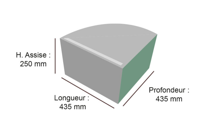 pour d'angle en mousse rené HENRY