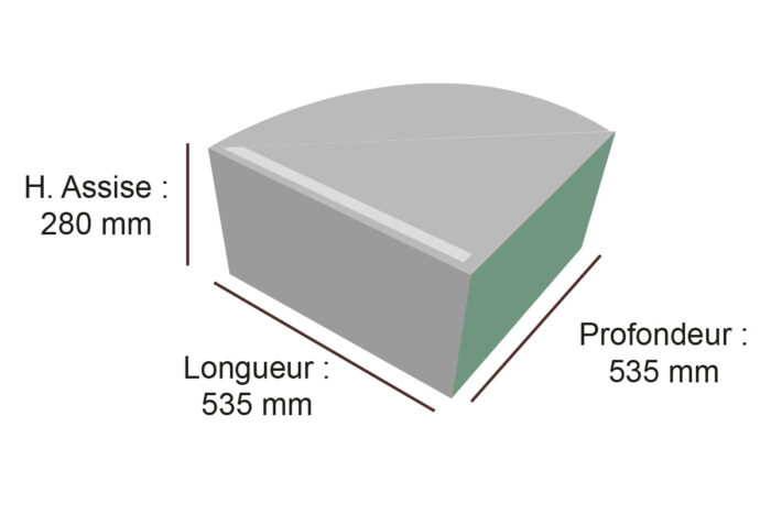 pour d'angle en mousse rené HENRY