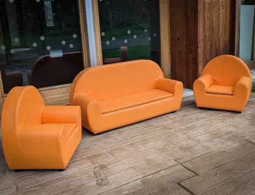 Fauteuil et banquette Club en mousse