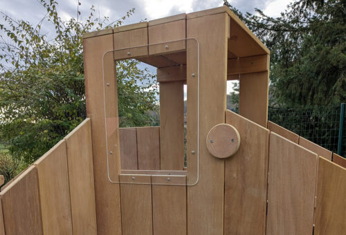 structure bois tour observation